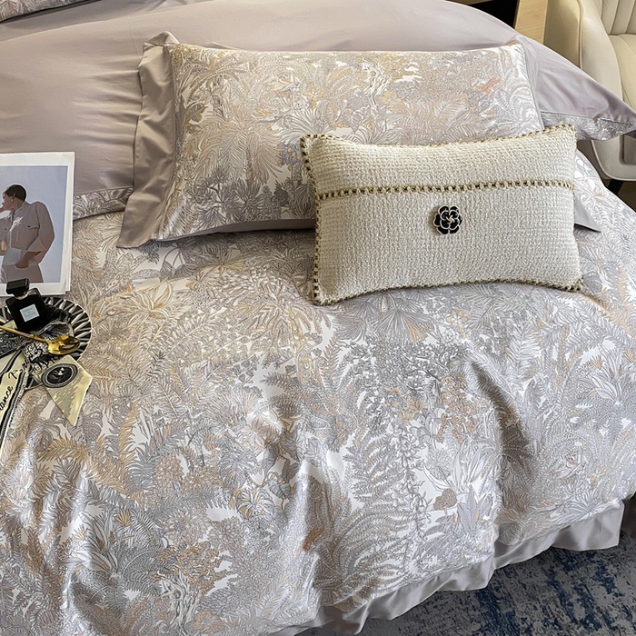 91家纺网 家纺一手货源 找家纺 娇逸家居 2025新款100支新疆长绒棉纯棉数码印花全棉四件套（专版花型） 原野