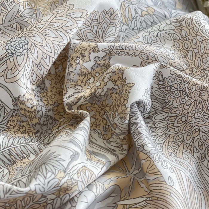 91家纺网 家纺一手货源 找家纺 娇逸家居 2025新款100支新疆长绒棉纯棉数码印花全棉四件套（专版花型） 原野