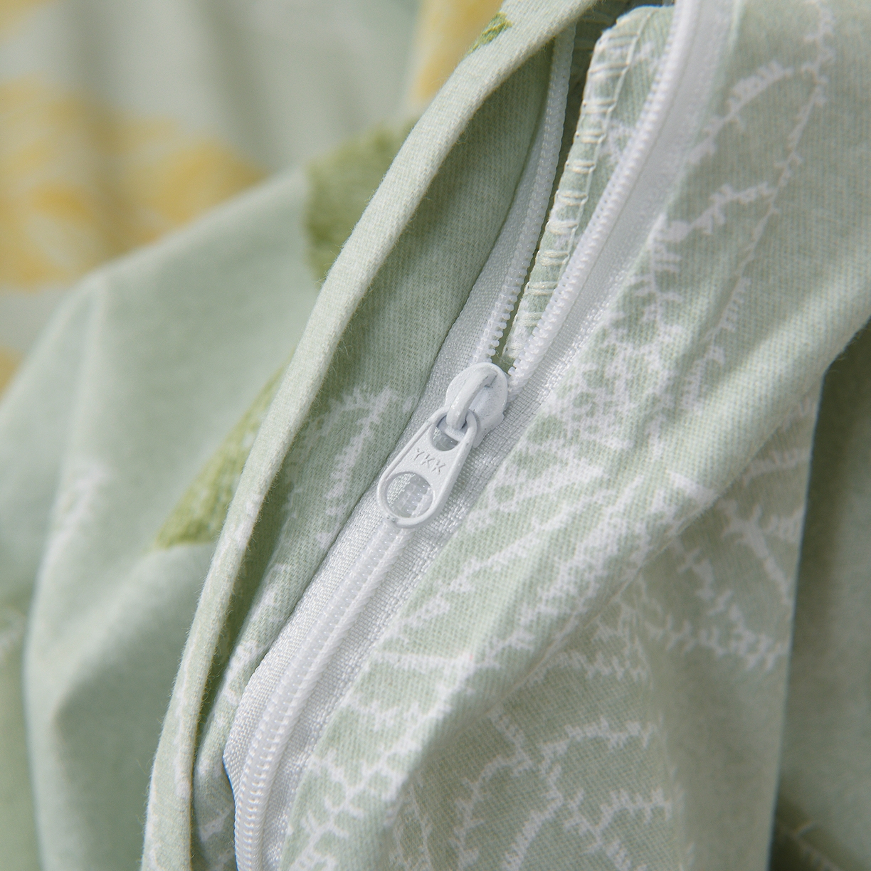 91家纺网 家纺一手货源 找家纺 润淳家居 2025新款百分百全棉磨毛四件套 香山红叶 绿