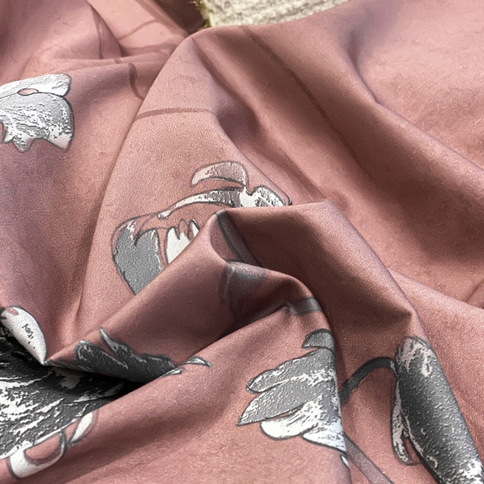 91家纺网 家纺一手货源 找家纺 娇逸家居 2025新款100支新疆长绒棉纯棉数码印花全棉四件套（专版花型） 允棠红