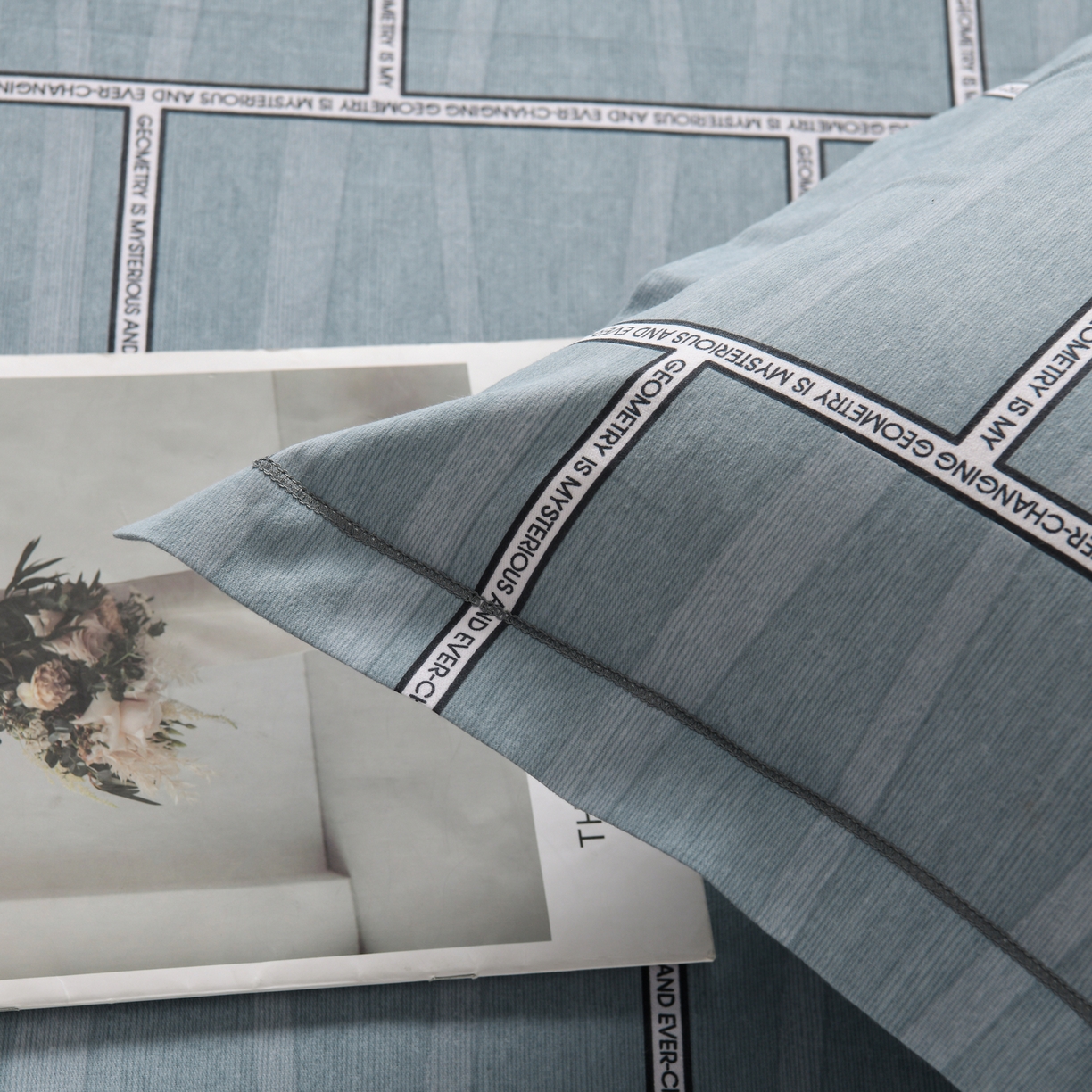 91家纺网 家纺一手货源 找家纺 润淳家居 2025新款百分百全棉磨毛四件套 雅格 兰