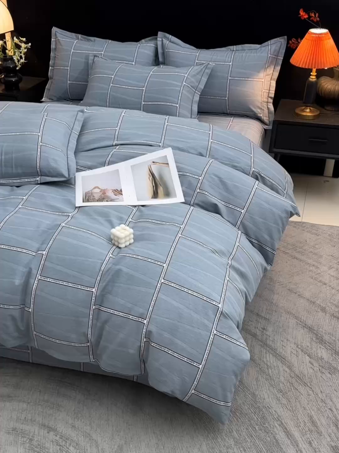 91家纺网 家纺一手货源 找家纺 润淳家居 2025新款百分百全棉磨毛四件套 雅格 兰