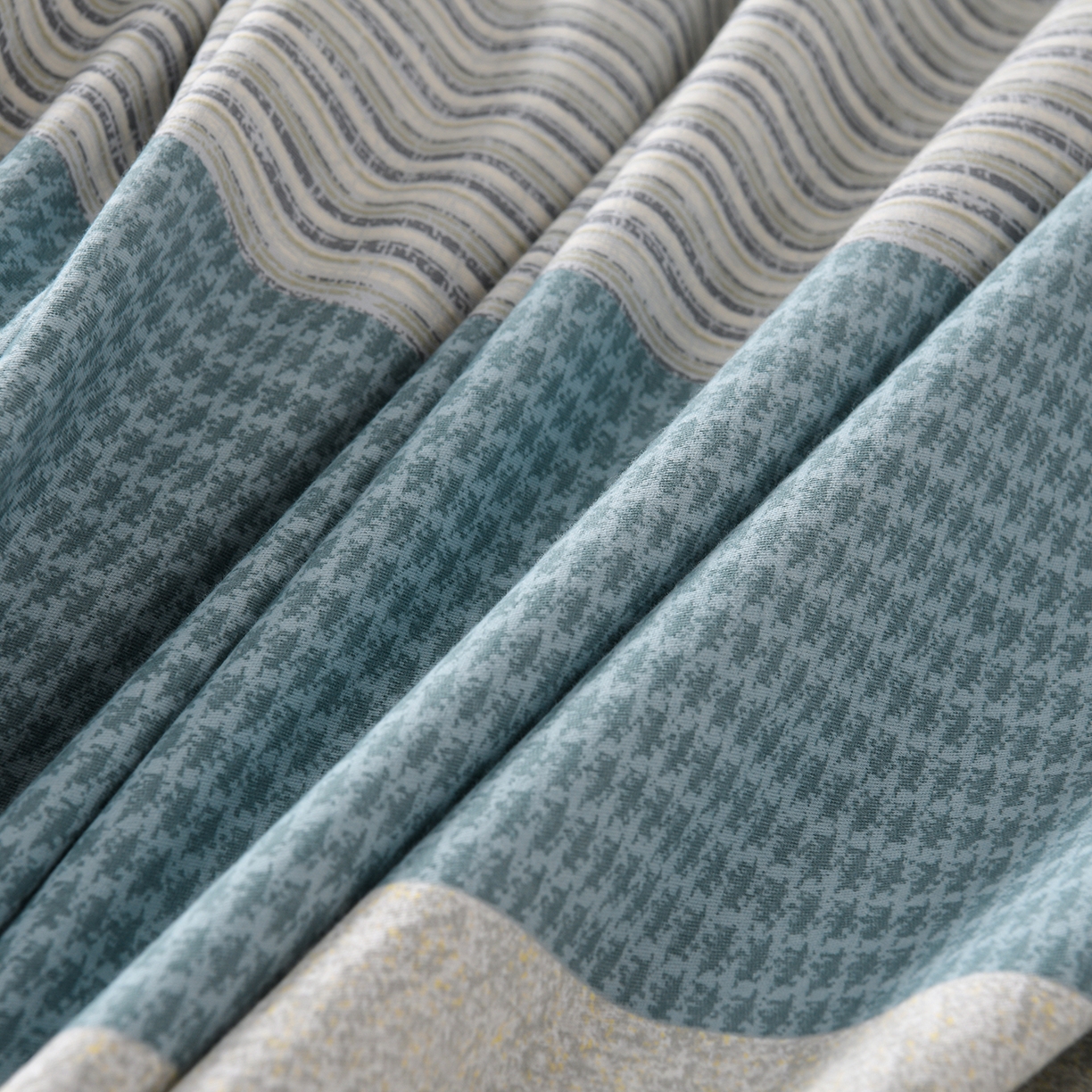 91家纺网 家纺一手货源 找家纺 润淳家居 2025新款百分百全棉磨毛四件套 亚马逊 蓝