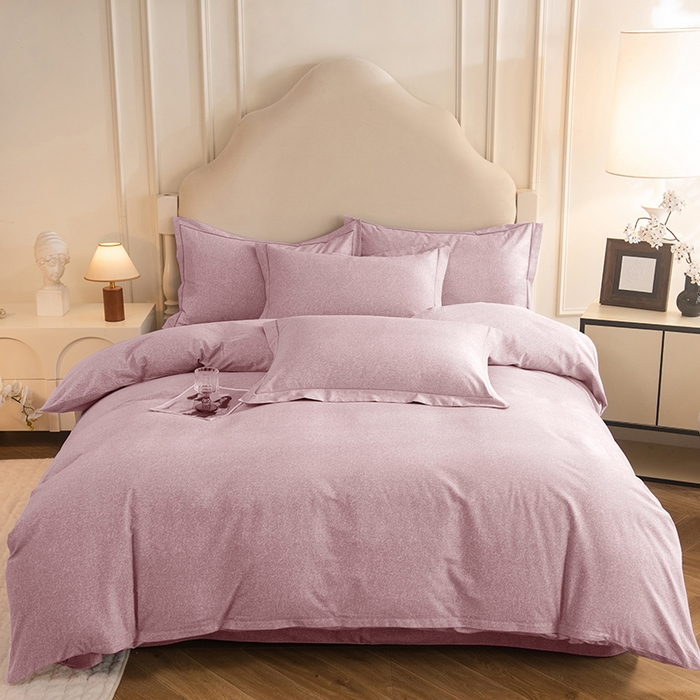 91家纺网 家纺一手货源 找家纺 磨毛世家家纺 2025新款生态四件套 浅咖色