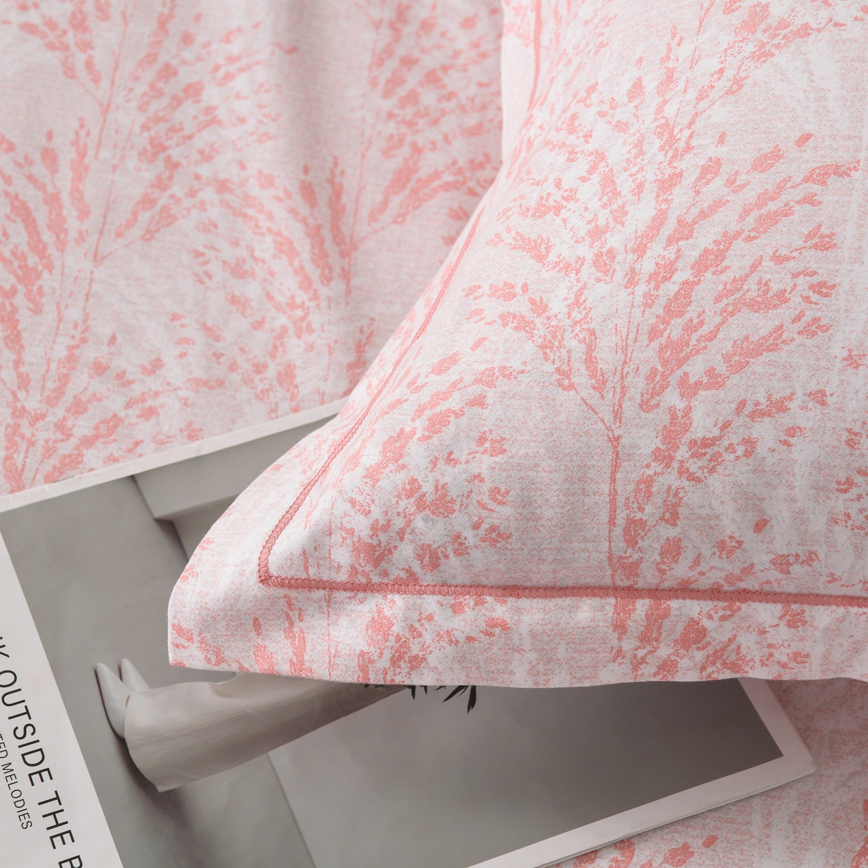 91家纺网 家纺一手货源 找家纺 润淳家居 2025新款百分百全棉磨毛四件套 一山椿