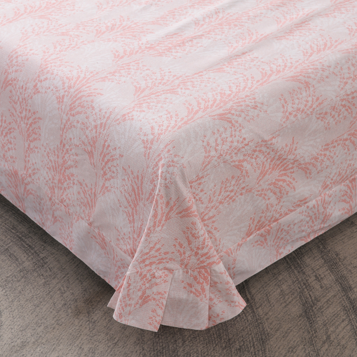 91家纺网 家纺一手货源 找家纺 润淳家居 2025新款百分百全棉磨毛四件套 一山椿