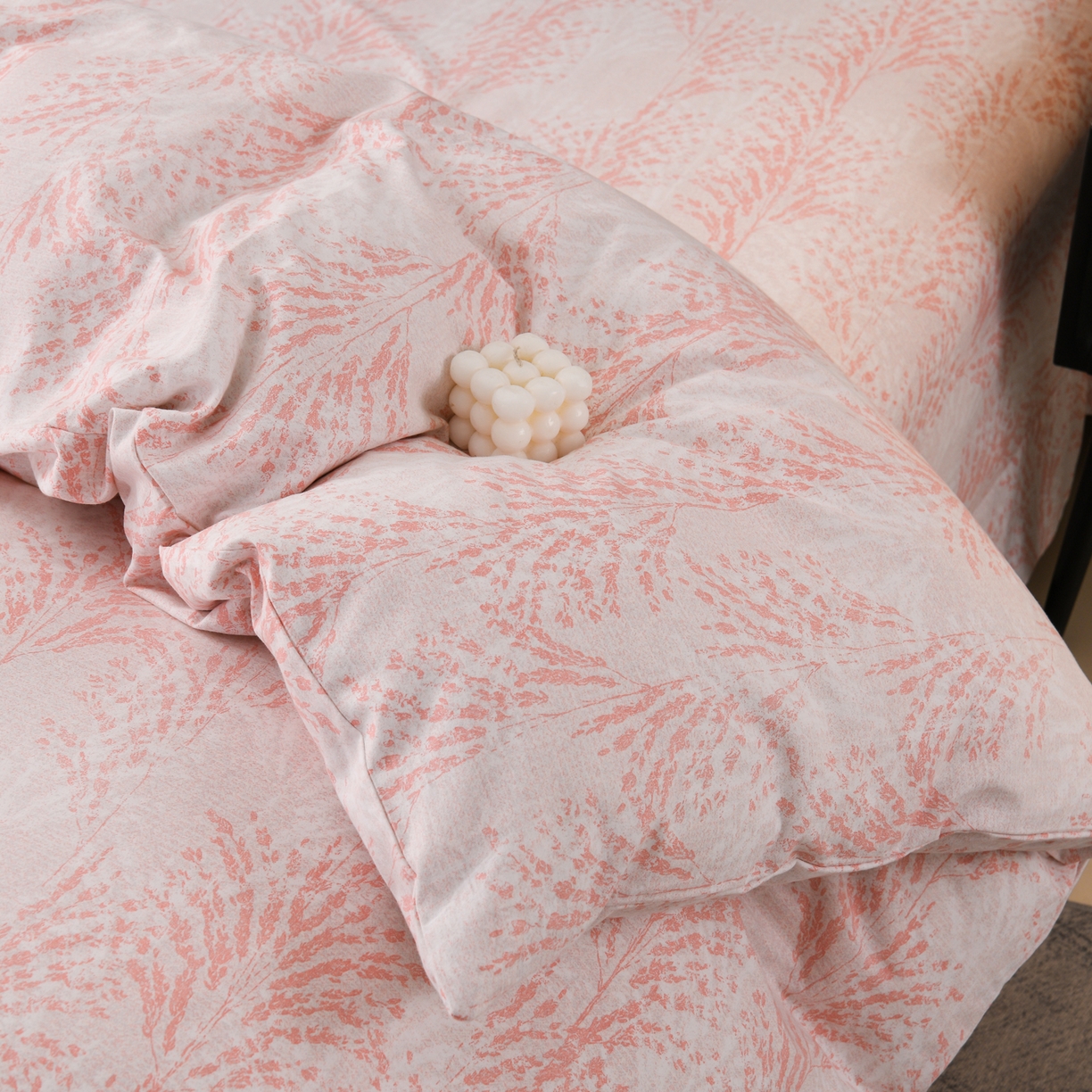 91家纺网 家纺一手货源 找家纺 润淳家居 2025新款百分百全棉磨毛四件套 一山椿