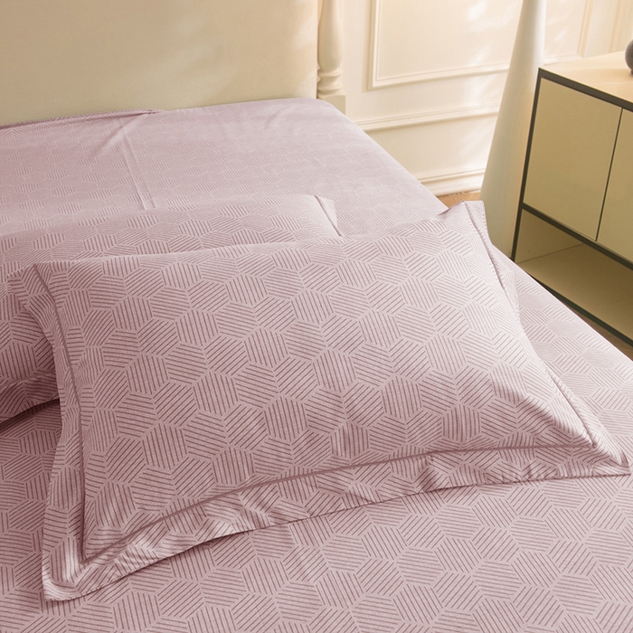 91家纺网 家纺一手货源 找家纺 磨毛世家家纺 2025新款生态四件套 布列塔-浅咖