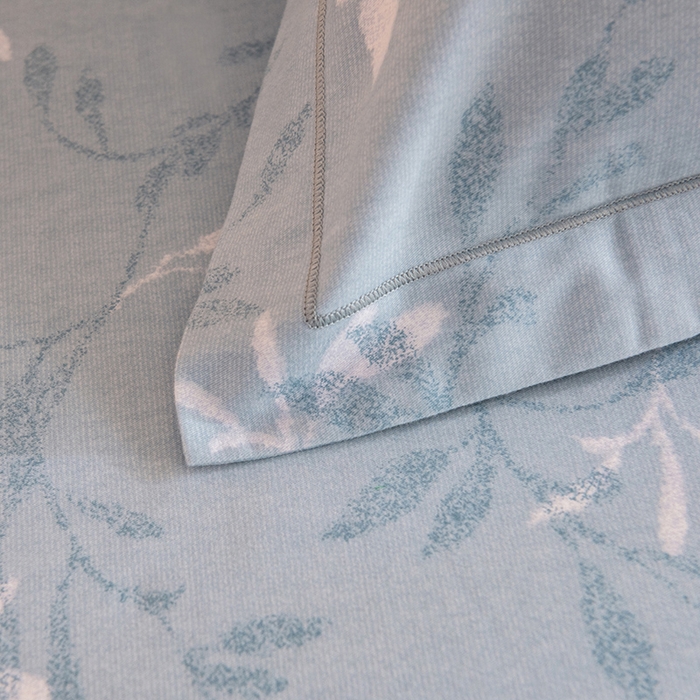 91家纺网 家纺一手货源 找家纺 磨毛世家家纺 2025新款生态四件套 春和景明-蓝