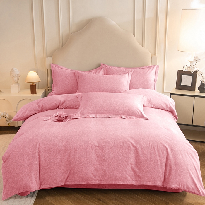 磨毛世家家纺 2025新款生态四件套 粉色