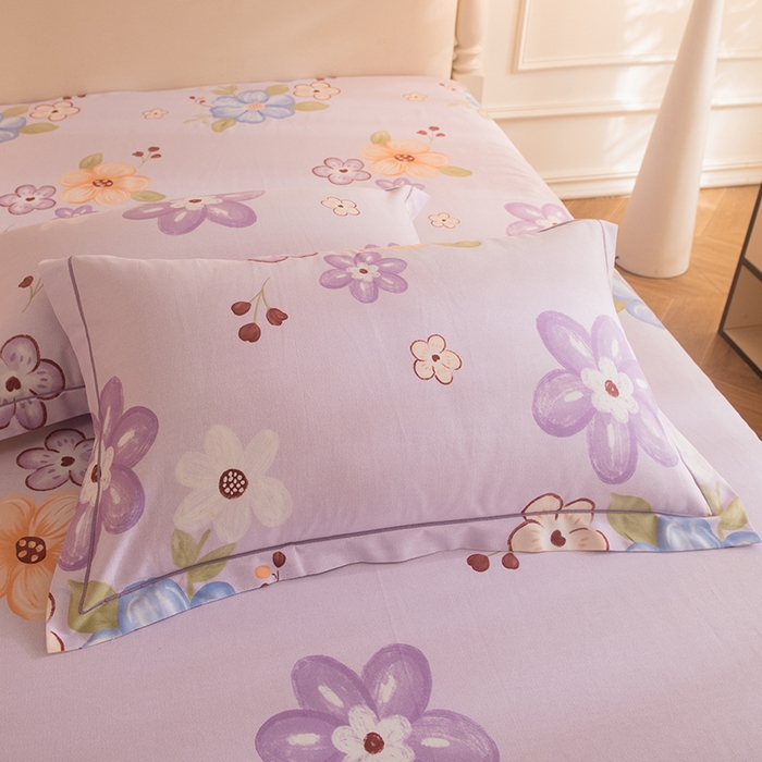 91家纺网 家纺一手货源 找家纺 磨毛世家家纺 2025新款生态四件套 花之盛宴