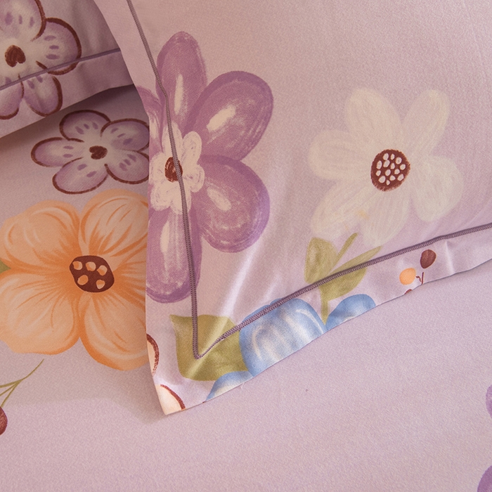 91家纺网 家纺一手货源 找家纺 磨毛世家家纺 2025新款生态四件套 花之盛宴