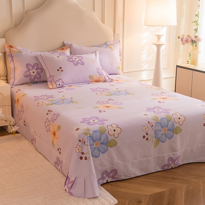 91家纺网 家纺一手货源 找家纺 磨毛世家家纺 2025新款生态四件套 花之盛宴