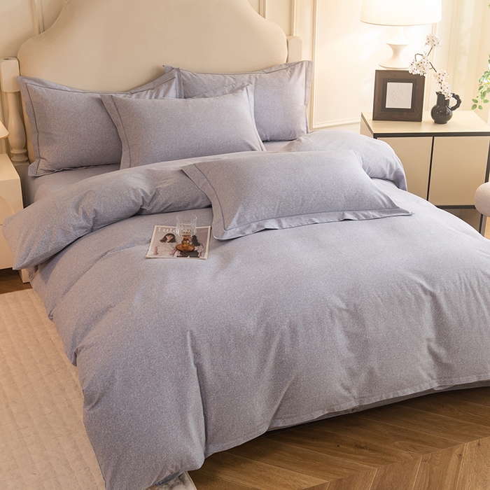 91家纺网 家纺一手货源 找家纺 磨毛世家家纺 2025新款生态四件套 灰色