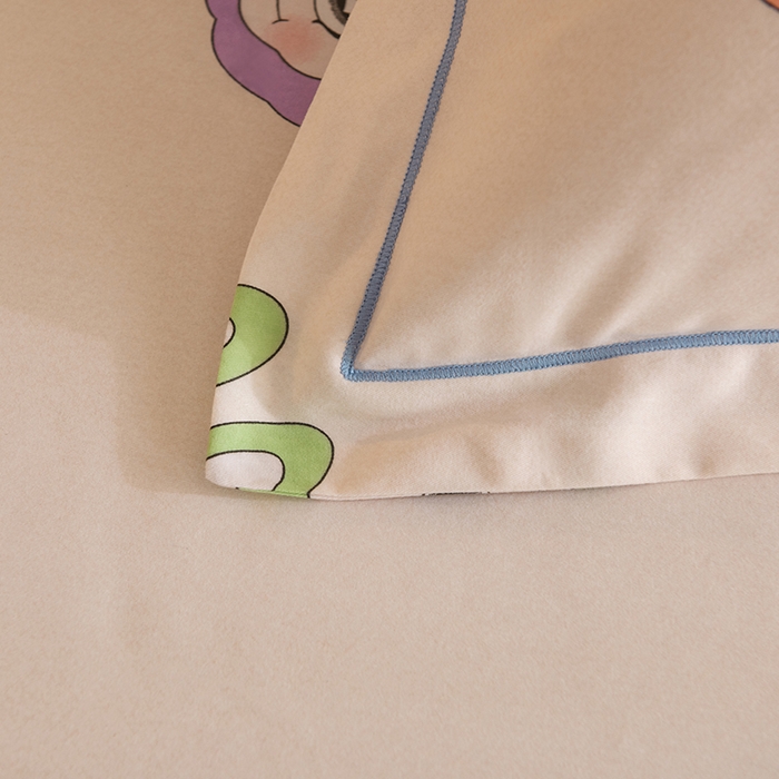 91家纺网 家纺一手货源 找家纺 磨毛世家家纺 2025新款生态四件套 拉布布-米