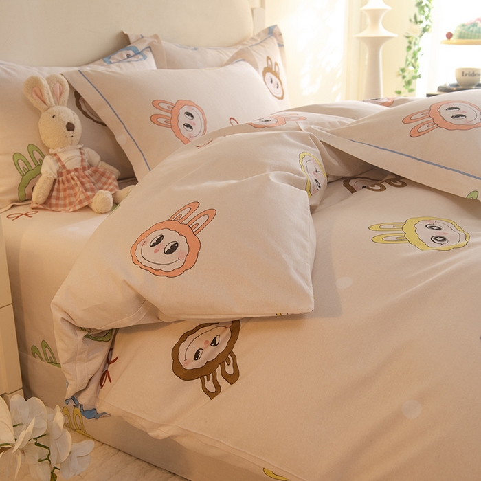 91家纺网 家纺一手货源 找家纺 磨毛世家家纺 2025新款生态四件套 拉布布-米