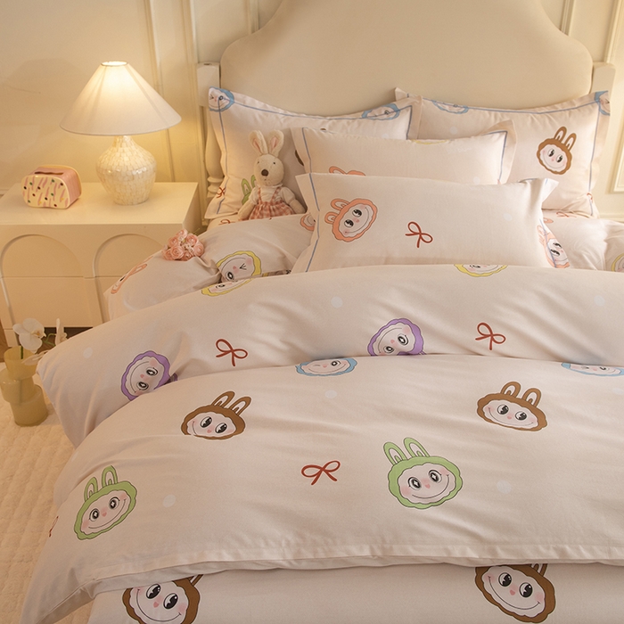 91家纺网 家纺一手货源 找家纺 磨毛世家家纺 2025新款生态四件套 拉布布-米