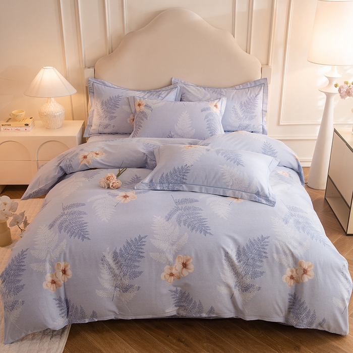 磨毛世家家纺 2025新款生态四件套 梦初雨-蓝