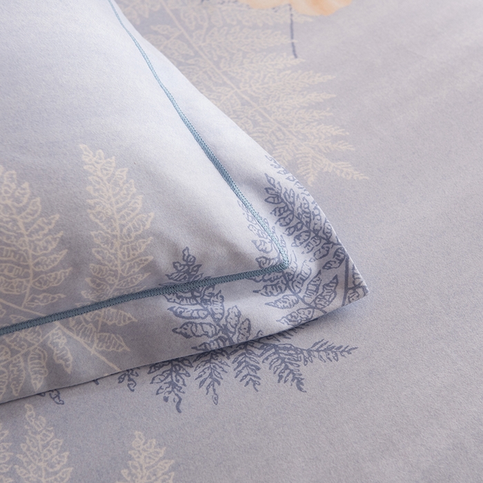 91家纺网 家纺一手货源 找家纺 磨毛世家家纺 2025新款生态四件套 梦初雨-蓝