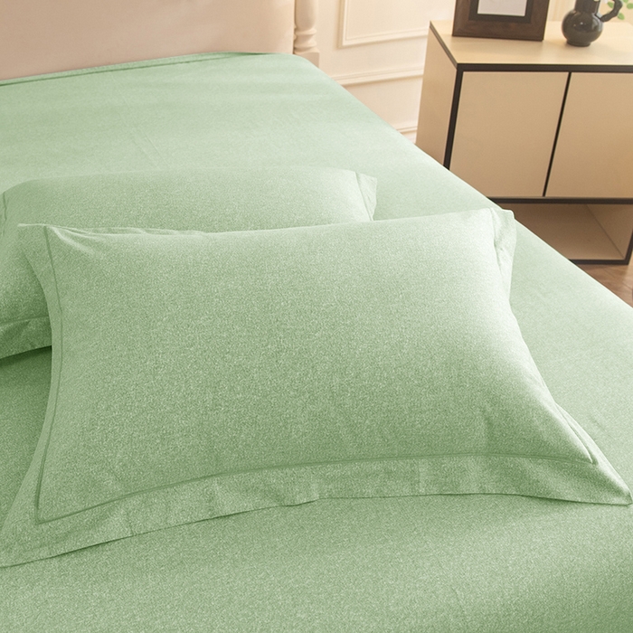 91家纺网 家纺一手货源 找家纺 磨毛世家家纺 2025新款生态四件套 苹果绿