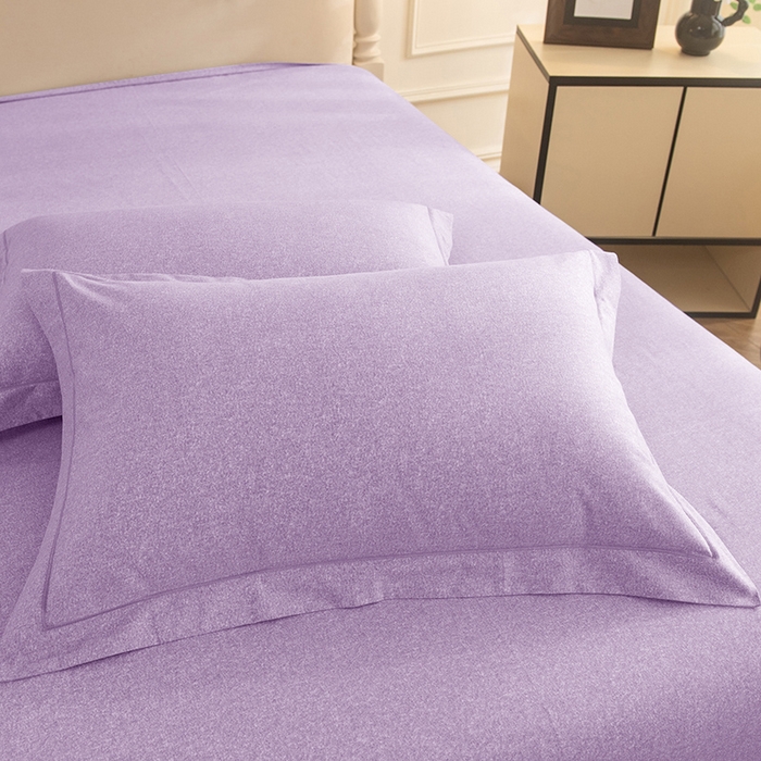 91家纺网 家纺一手货源 找家纺 磨毛世家家纺 2025新款生态四件套 浅紫