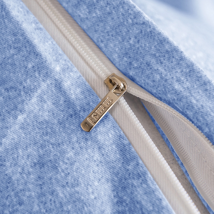 91家纺网 家纺一手货源 找家纺 磨毛世家家纺 2025新款生态四件套 天空蓝