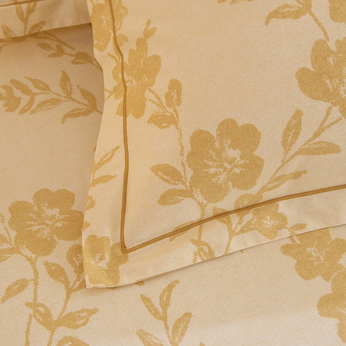 91家纺网 家纺一手货源 找家纺 磨毛世家家纺 2025新款生态四件套 小乔人家-黄