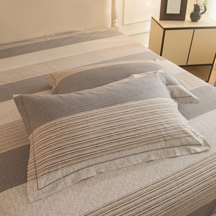 91家纺网 家纺一手货源 找家纺 磨毛世家家纺 2025新款生态四件套 亚马逊-灰