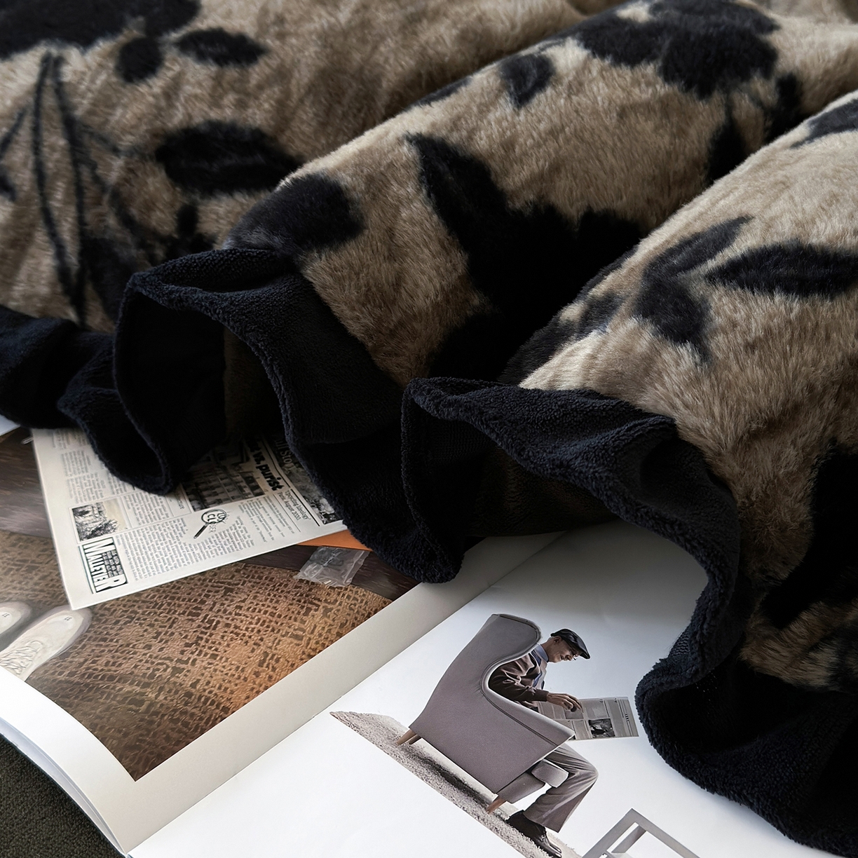 91家纺网 家纺一手货源 找家纺 金艾草 2025新款兔毛法式床单款四件套 简爱