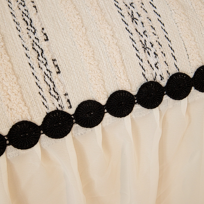 91家纺网 家纺一手货源 找家纺 沐沐家纺 2026新款织织暮圆点沙发巾-场景二 浅灰