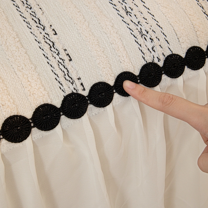 91家纺网 家纺一手货源 找家纺 沐沐家纺 2026新款织织暮圆点沙发巾-场景二 浅灰