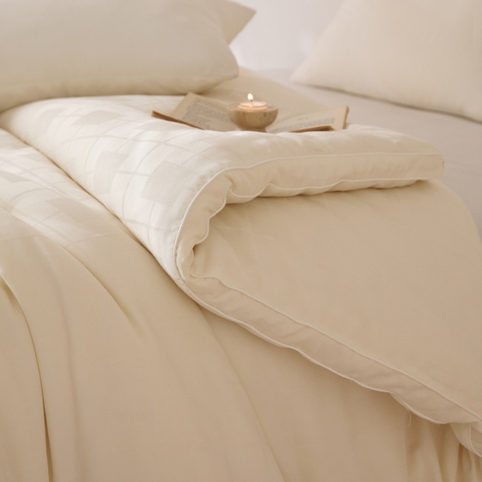 91家纺网 家纺一手货源 找家纺 （总）纪梵茜 2025新款李官奇正品授权优棉提花大豆被加厚冬被大豆春秋被子被芯