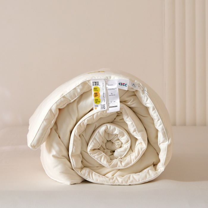 91家纺网 家纺一手货源 找家纺 （总）纪梵茜 2025新款李官奇正品授权优棉提花大豆被加厚冬被大豆春秋被子被芯