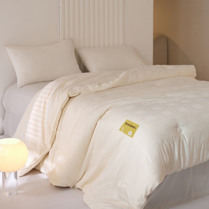 91家纺网 家纺一手货源 找家纺 （总）纪梵茜 2025新款李官奇正品授权优棉提花大豆被加厚冬被大豆春秋被子被芯