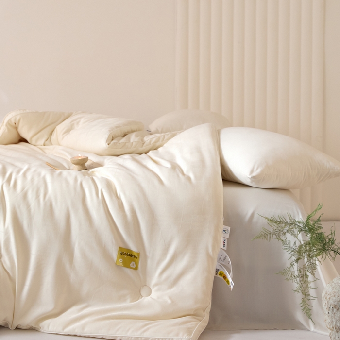 91家纺网 家纺一手货源 找家纺 （总）纪梵茜 2025新款李官奇正品授权优棉提花大豆被加厚冬被大豆春秋被子被芯