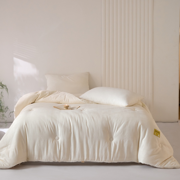 91家纺网 家纺一手货源 找家纺 （总）纪梵茜 2025新款李官奇正品授权优棉提花大豆被加厚冬被大豆春秋被子被芯