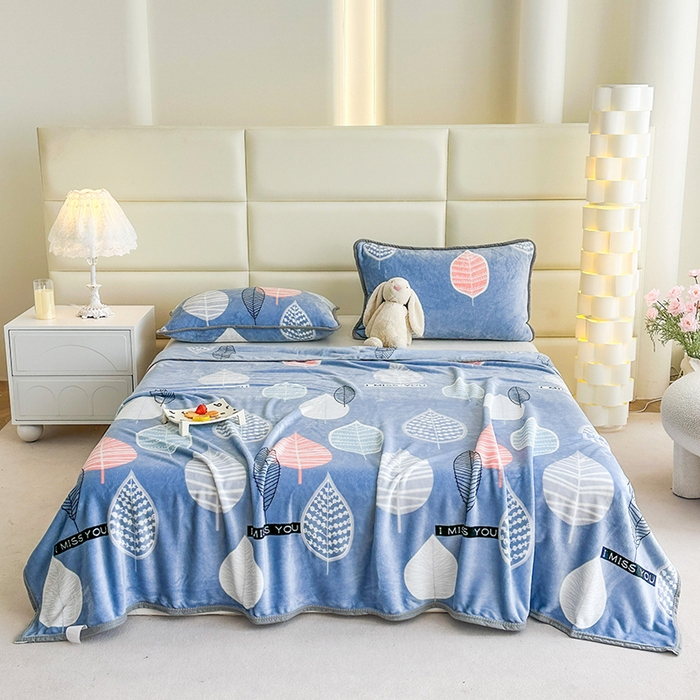 91家纺网 家纺一手货源 找家纺 （总）欧喜璐 2025新款卡通印花加厚牛奶绒多功能毛毯