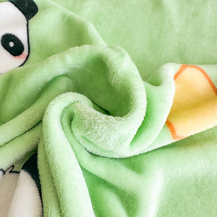 91家纺网 家纺一手货源 找家纺 欧喜璐 2025新款卡通印花加厚牛奶绒多功能毛毯 国宝