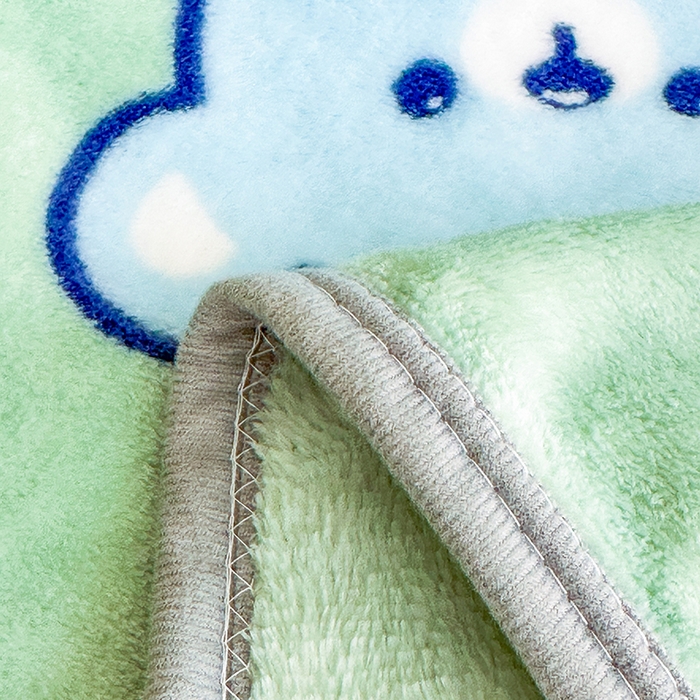 91家纺网 家纺一手货源 找家纺 欧喜璐 2025新款卡通印花加厚牛奶绒多功能毛毯 快乐熊