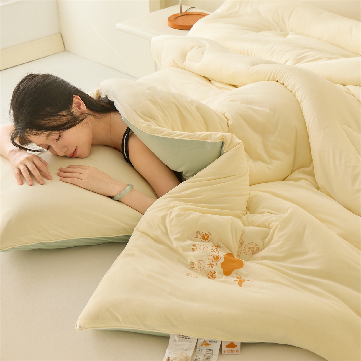 91家纺网 家纺一手货源 找家纺 （总）恒畅 2025新款A类针织棉大豆被系列