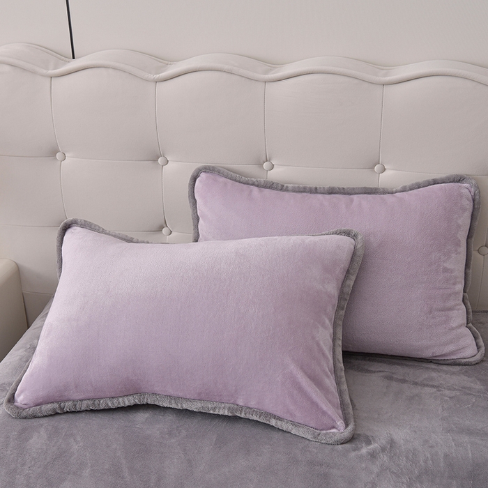 91家纺网 家纺一手货源 找家纺 （总）云恋家纺 加厚牛奶绒四件套简约双面加绒被套罩床单双人家用冬季法兰绒--简约款