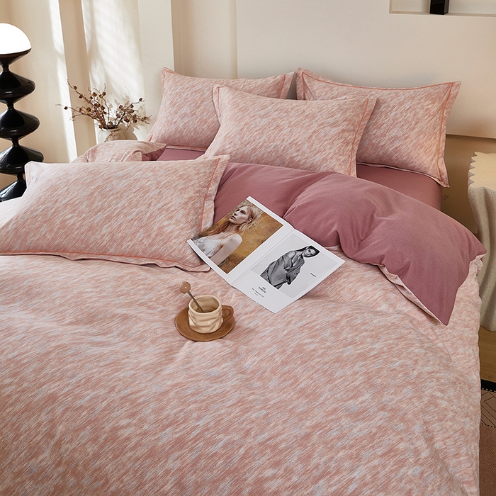 91家纺网 家纺一手货源 找家纺 雲归梦 2025新款纯棉加厚磨毛多规格磨毛四件套阿华田-豆沙