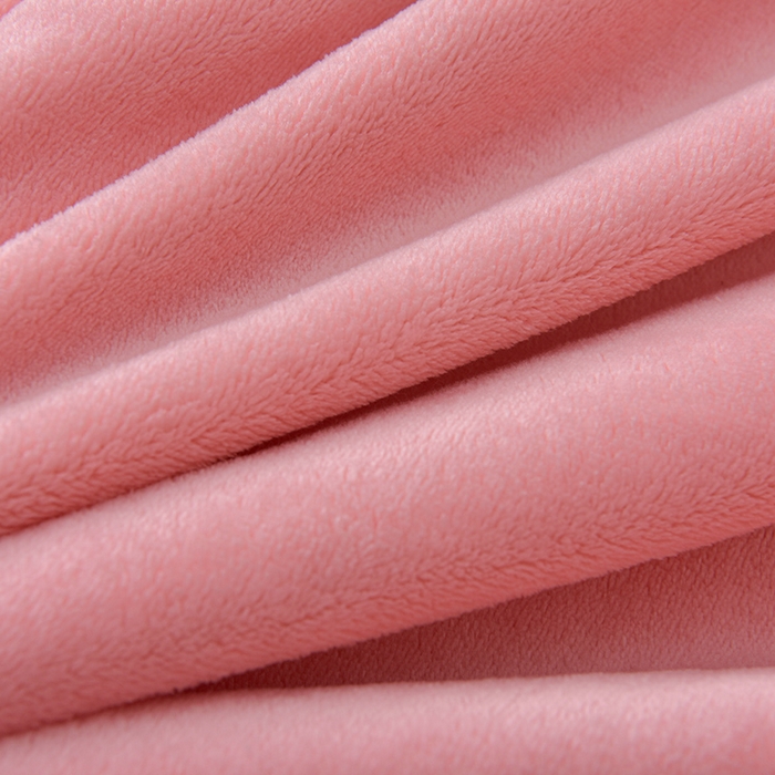 91家纺网 家纺一手货源 找家纺 云恋家纺 加厚牛奶绒四件套简约双面加绒被套罩床单双人家用冬季法兰绒--简约款 简约-粉拼米