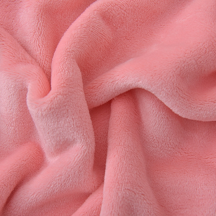 91家纺网 家纺一手货源 找家纺 云恋家纺 加厚牛奶绒四件套简约双面加绒被套罩床单双人家用冬季法兰绒--简约款 简约-粉色