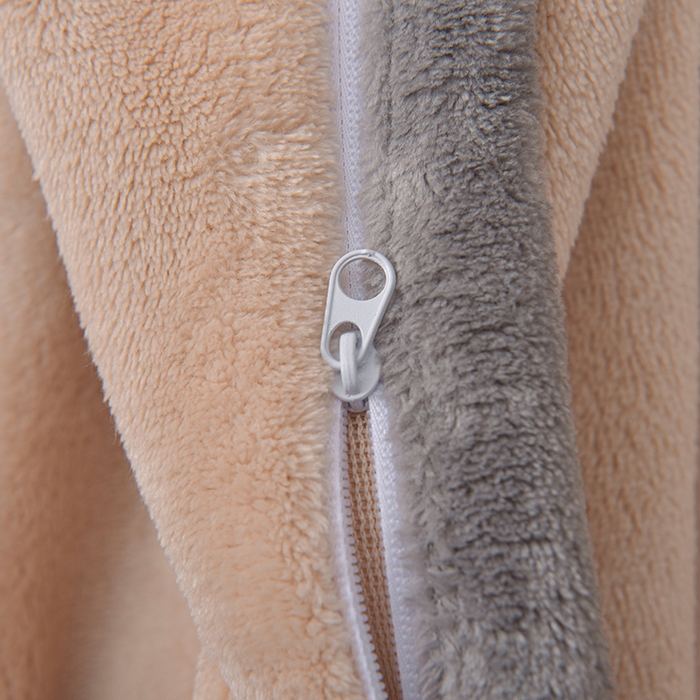 91家纺网 家纺一手货源 找家纺 云恋家纺 加厚牛奶绒四件套简约双面加绒被套罩床单双人家用冬季法兰绒--简约款 简约-灰拼金