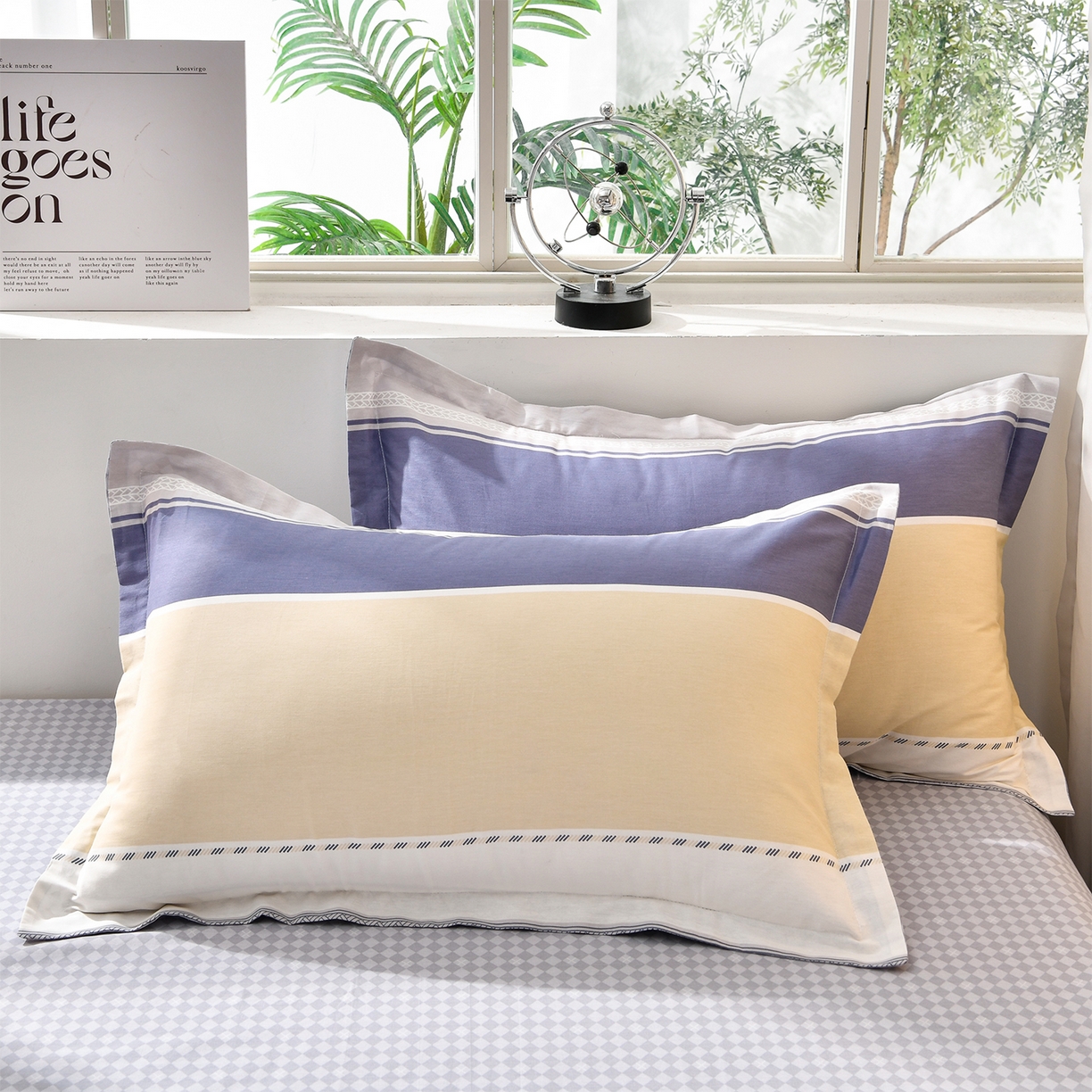 91家纺网 家纺一手货源 找家纺 绘萱家居 2025新款100%全棉床裙款斜纹印花四件套 安吉