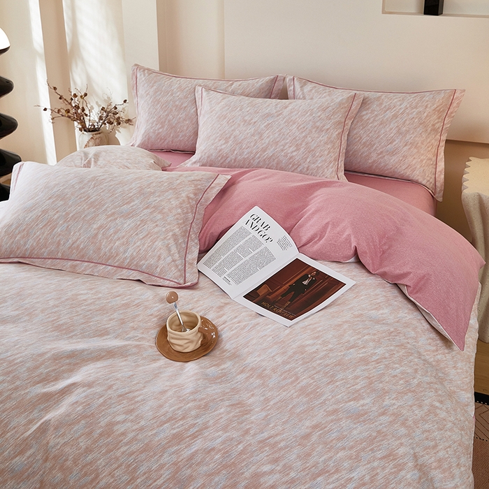 91家纺网 家纺一手货源 找家纺 雲归梦 2025新款纯棉加厚磨毛多规格磨毛四件套阿华田-粉