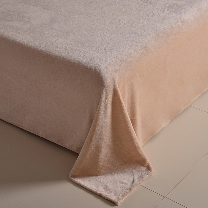 91家纺网 家纺一手货源 找家纺 云恋家纺 加厚牛奶绒四件套简约双面加绒被套罩床单双人家用冬季法兰绒--简约款 简约-米拼金