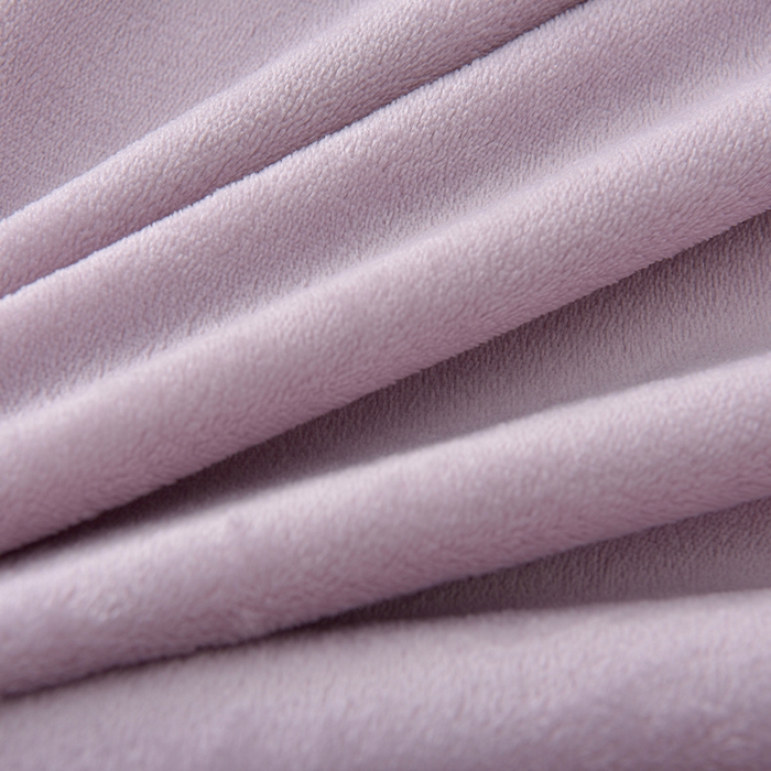 91家纺网 家纺一手货源 找家纺 云恋家纺 加厚牛奶绒四件套简约双面加绒被套罩床单双人家用冬季法兰绒--简约款 简约-紫拼米