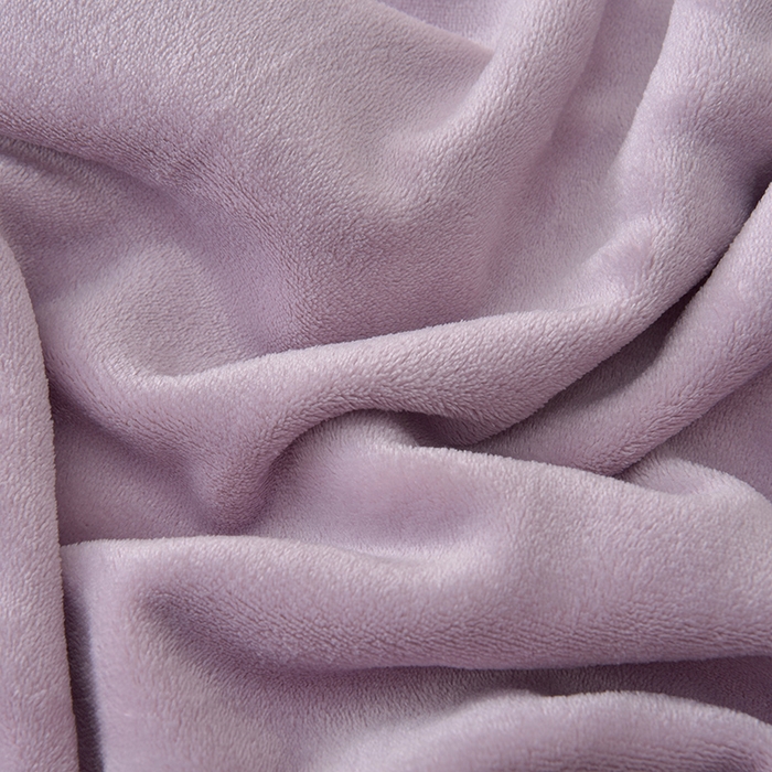 91家纺网 家纺一手货源 找家纺 云恋家纺 加厚牛奶绒四件套简约双面加绒被套罩床单双人家用冬季法兰绒--简约款 简约-紫拼米